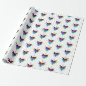 Papier Cadeau Dragonfly en arc-en-ciel (Déroulé)