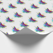 Papier Cadeau Dragonfly en arc-en-ciel (Coin)