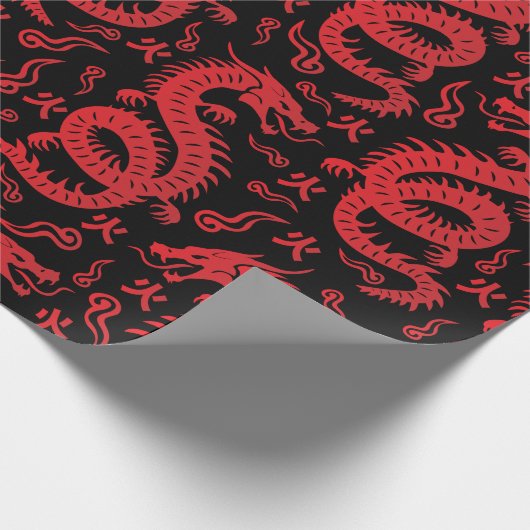 Papier Cadeau Dragons chinois (Coin)