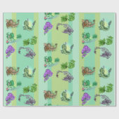Papier Cadeau Dragons du jardin Little Herb (Plat)