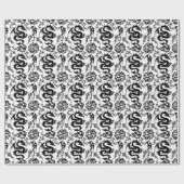 Papier Cadeau Dragons outline pattern 05.b.DOLP01 (Plat)