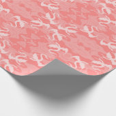 Papier Cadeau Dragons sur Rose (Coin)