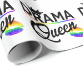 Papier Cadeau Drama queen | LGBTQ Pride (Coin rond)
