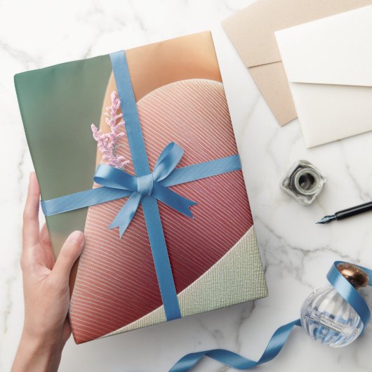 Papier Cadeau Drapé abstrait avec dégradé pastel fluide (Cadeaux)