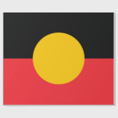 Papier Cadeau Drapeau aborigène australien (Plat)
