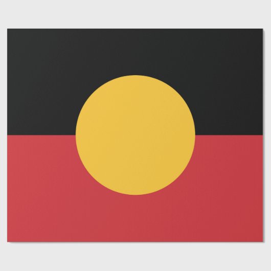 Papier Cadeau Drapeau aborigène australien (Plat)