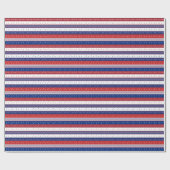 Papier Cadeau Drapeau Abstrait américain 2 (Plat)