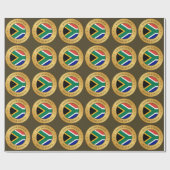 Papier Cadeau Drapeau Afrique du Sud (Plat)