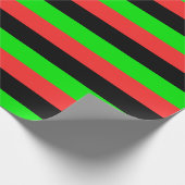 Papier Cadeau Drapeau Afro-Américain (Coin)