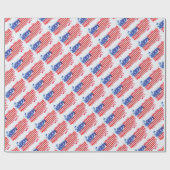 Papier Cadeau drapeau américain (Plat)