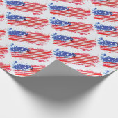 Papier Cadeau drapeau américain (Coin)