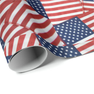 Papier Cadeau Drapeau américain