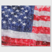 Papier Cadeau Drapeau américain (Plat)
