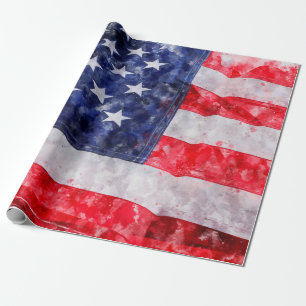 Papier Cadeau Drapeau américain