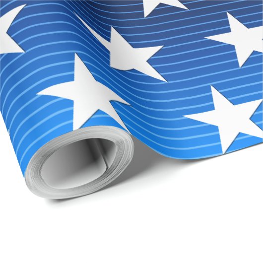 Papier Cadeau Drapeau américain (Coin rond)