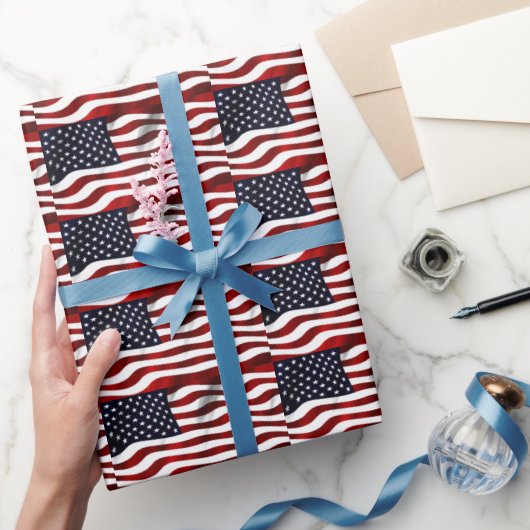 Papier Cadeau Drapeau américain (Cadeaux)