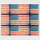 Papier Cadeau Drapeau américain (Plat)