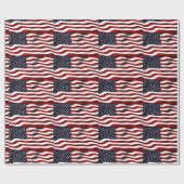 Papier Cadeau Drapeau américain (Plat)