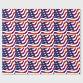 Papier Cadeau Drapeau américain (Plat)