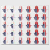Papier Cadeau Drapeau américain (Plat)