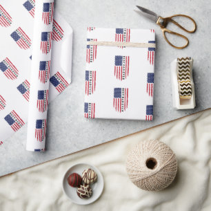 Papier Cadeau Drapeau américain du meilleur père