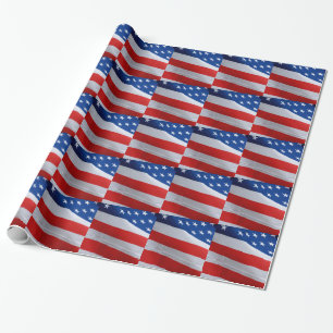 Papier Cadeau Drapeau américain, enveloppe de cadeau