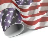 Papier Cadeau Drapeau américain - États-Unis (Coin rond)