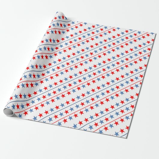 Papier Cadeau drapeau américain-étoiles-arrière - plan (Déroulé)