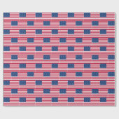 Papier Cadeau Drapeau américain flou (Plat)
