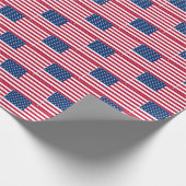 Papier Cadeau Drapeau américain flou (Coin)