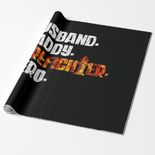 Papier Cadeau Drapeau américain pompier Red Line US Pompier Papa