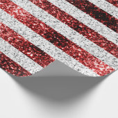 Papier Cadeau drapeau américain rouge blanc brillant parties sci (Coin)
