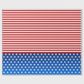 Papier Cadeau Drapeau américain stylisé (Plat)