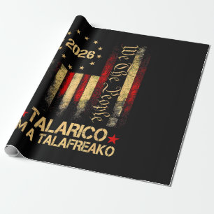 Papier Cadeau Drapeau américain vintage 2026 Supporter politique