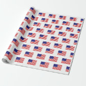 Papier Cadeau drapeau américain wpcn (Déroulé)