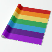 Papier Cadeau drapeau arc-en-ciel (Déroulé)
