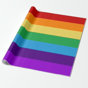 Papier Cadeau drapeau arc-en-ciel