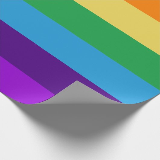 Papier Cadeau drapeau arc-en-ciel (Coin)