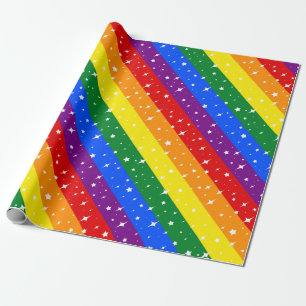 Papier Cadeau Drapeau arc-en-ciel