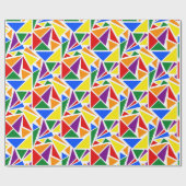 Papier Cadeau Drapeau arc-en-ciel couleur Abstrait classique LGB (Plat)