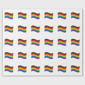 Papier Cadeau Drapeau arc-en-ciel de Philly Pride (Plat)