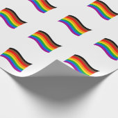 Papier Cadeau Drapeau arc-en-ciel de Philly Pride (Coin)