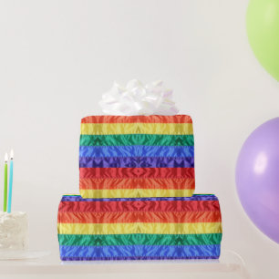 Papier Cadeau Drapeau arc-en-ciel gay pride bandes arc-en-ciel L