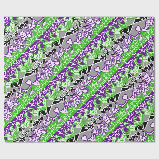 Papier Cadeau Drapeau Aroace Radioactive Fierté (Plat)