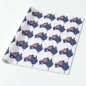 Papier Cadeau Drapeau australien (Déroulé)