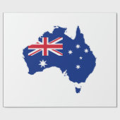 Papier Cadeau Drapeau australien (Plat)