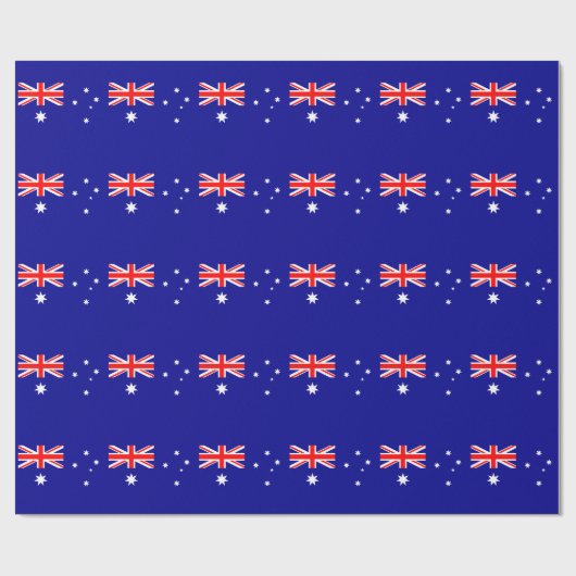Papier Cadeau Drapeau australien (Plat)