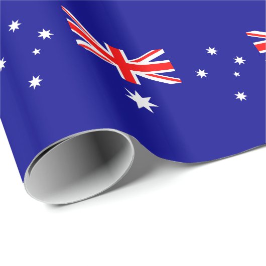 Papier Cadeau Drapeau australien (Coin rond)