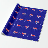 Papier Cadeau Drapeau australien patriotique (Déroulé)