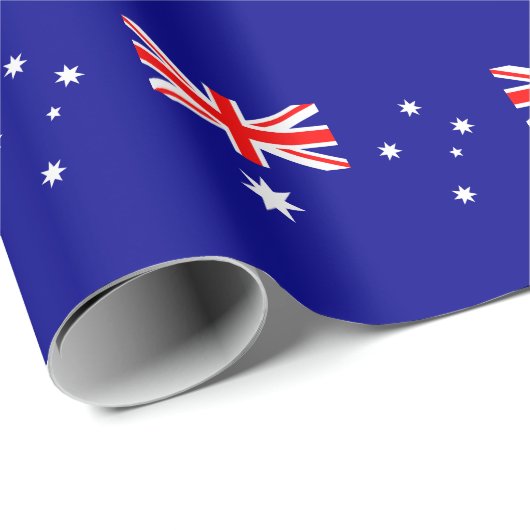 Papier Cadeau Drapeau australien patriotique (Coin rond)